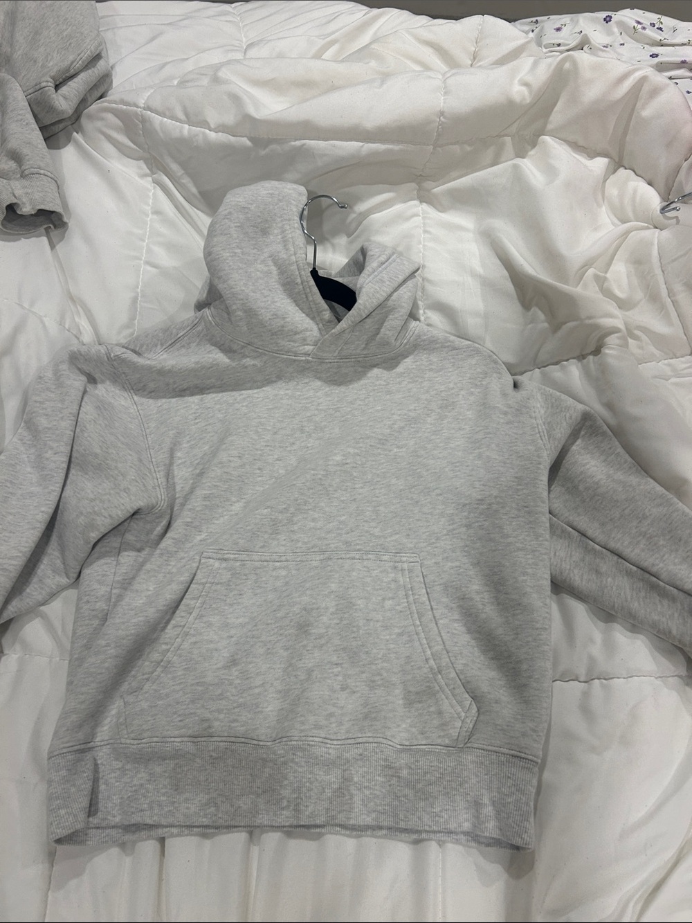 Men's Light Gray Turtleneck Sweater Hoodie — Casual Everyday Layer